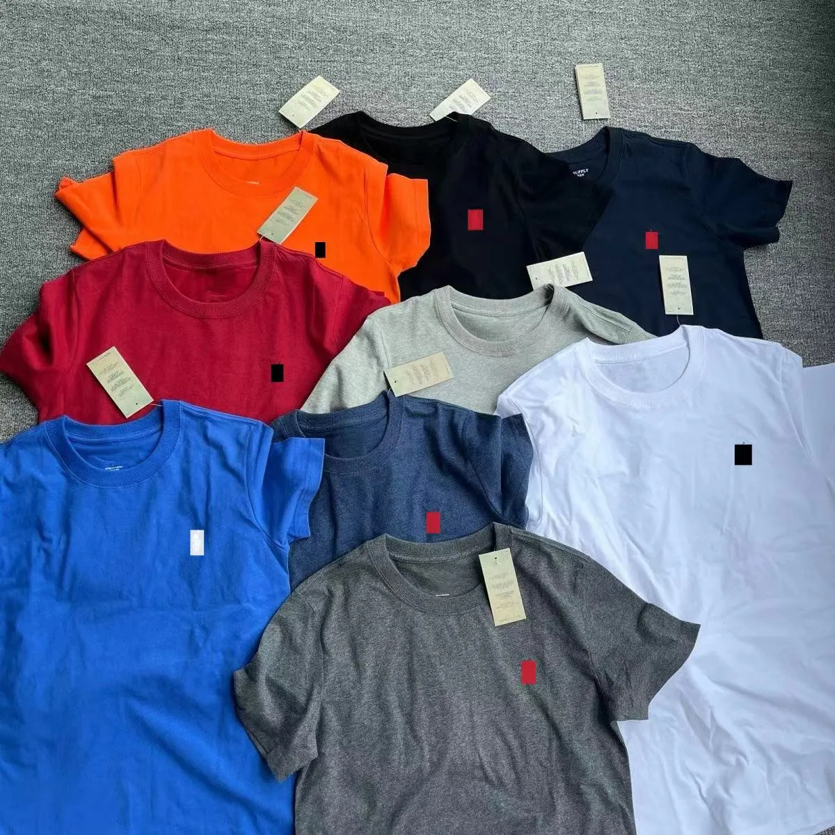 Luxury Brand Men's T-shirts Cotton Embroidery Standard Short Sleeve Fashion Designer Casual Oversized Half-sleeve Top