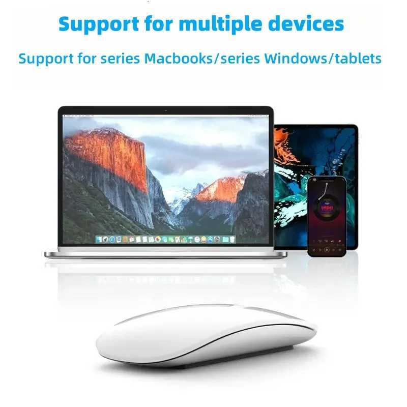 Wireless Magic Mouse Ergonic Design Rechargeable Touch Working for Windows Book Y251111