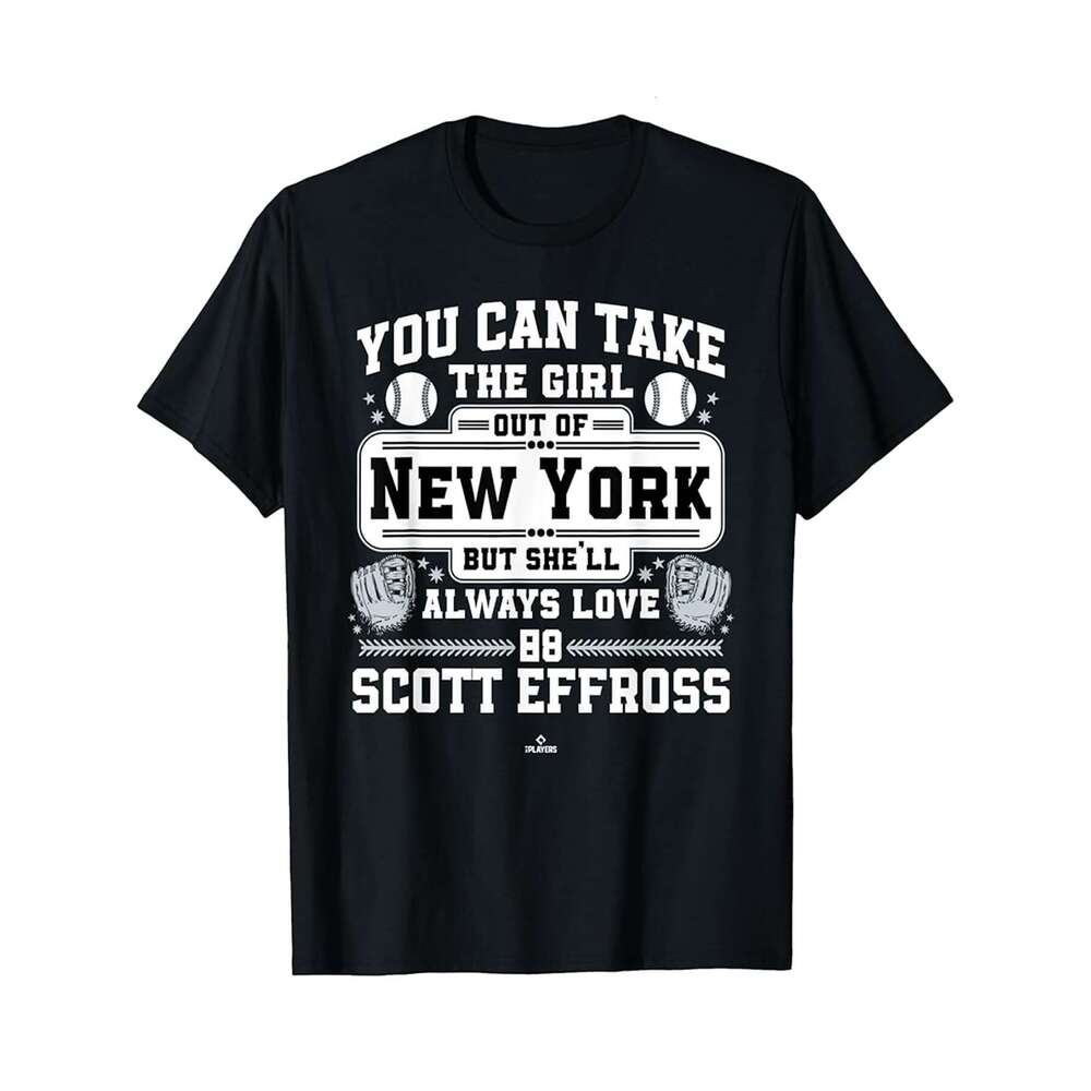 Designer T shirt Shell Always Love Scott Effross New York Baseball MLBPA - 220g T shits