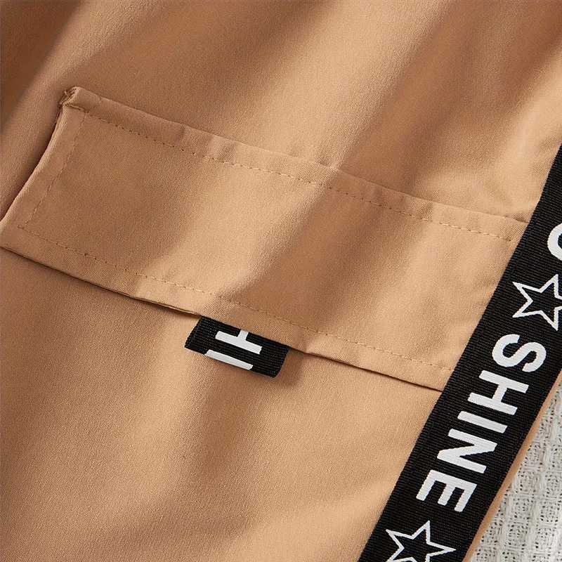 Two cute solid color sleeveless vests for summer girls letter printed workwear pants princess birthday Par clothing setXJ250410