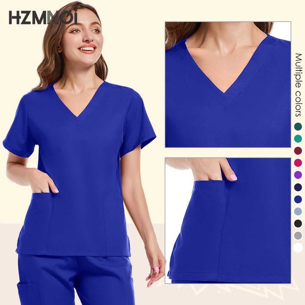 Scrub Uniform Women Suit Hospital Doctor Working Clothes Medical Surgical Multicolor Workwear Unisex Nurse Accessories X250410