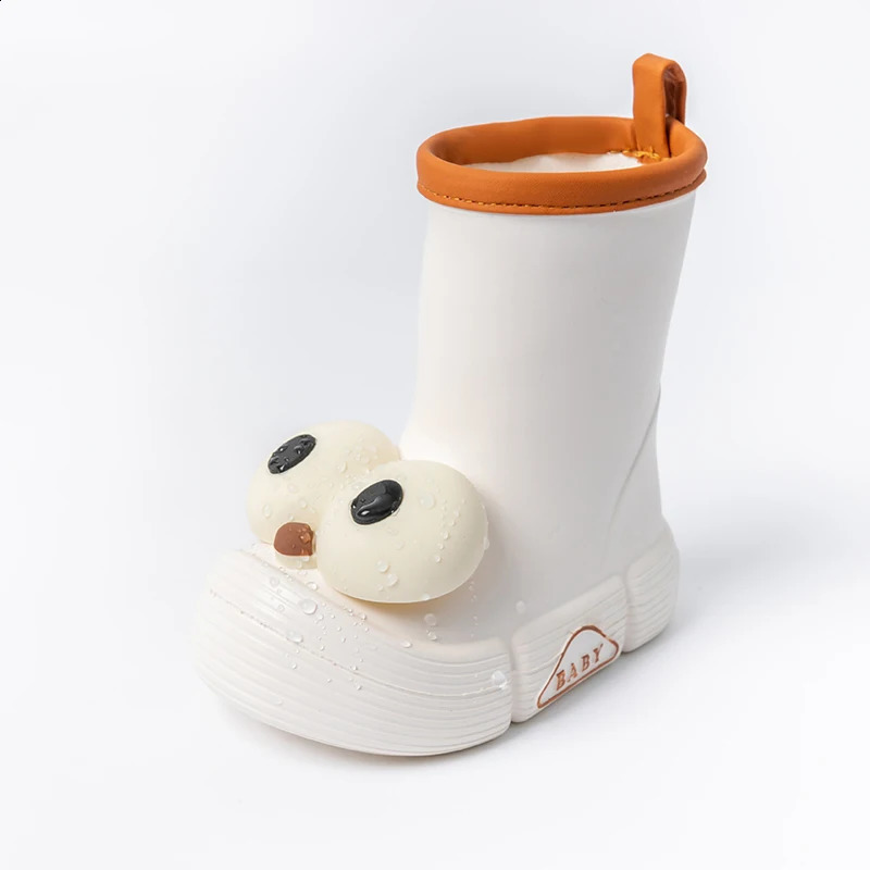 Cute big eyes childrens rain shoes four seasons general anti-slip rain boots wear-resistant rubber shoes 250410