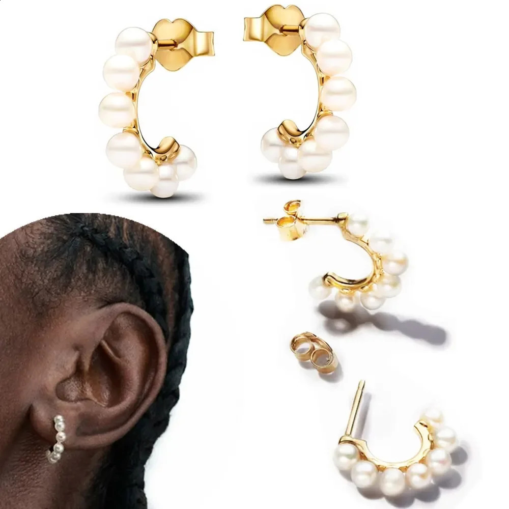 Original sterling silver 925 freshwater cultural pearl opening ring set necklace ring earring female gift 250409