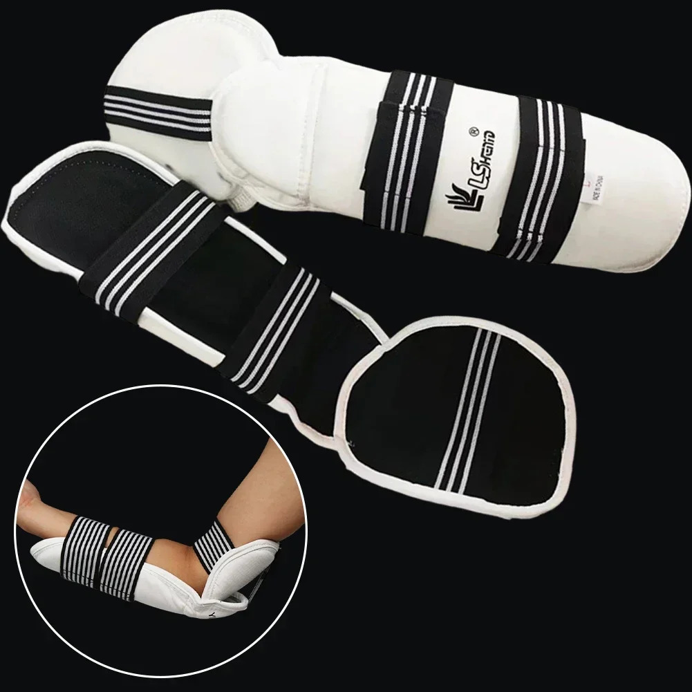1Set Taekwondo Leather Foot Gloves Sparring Karate Ankle Protector Boxing Martial Arts Sock Training Sports Protective Gear 251107