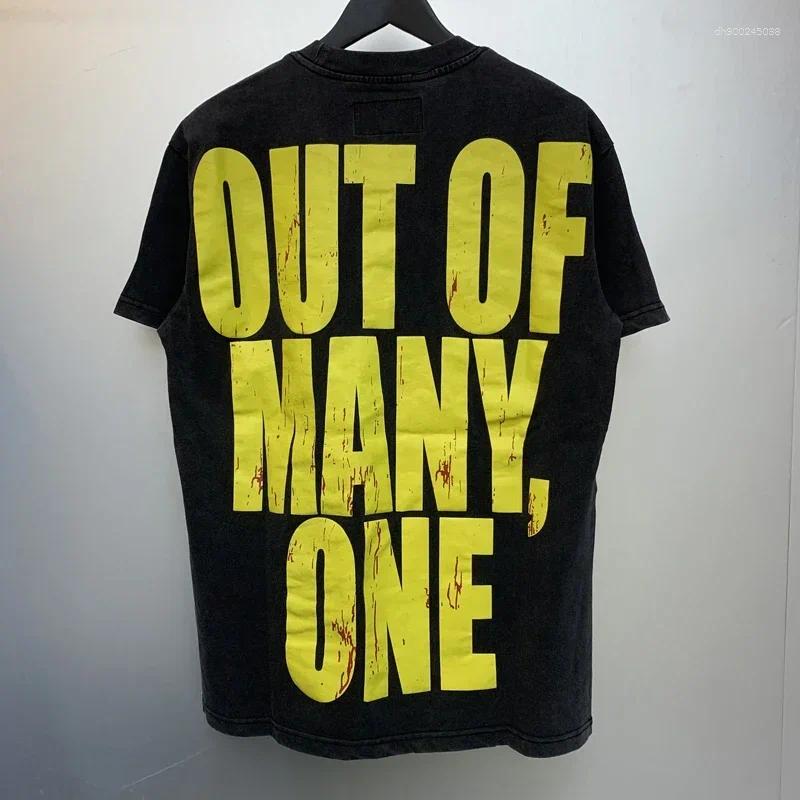 Men's T Shirts Euro-american Crew Neck Top Skeleton Knight Pattern Back Foam Letter Print Male Female Fashion All-match T-shirt