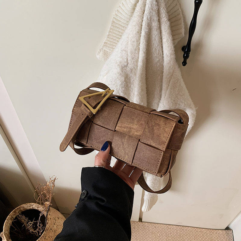 Niche Design Fashion Small Square Bag new Style Trendy Simple Tofu Shoulder Bag Casual Versatile Retro Crossbody