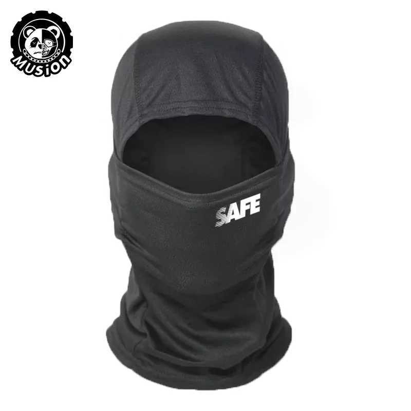 Musion Balaclava Motorcycle Mask Fashion Print Windproof Sunscreen Full-Face Mask Breathable Mesh Suitable Cycling S251110