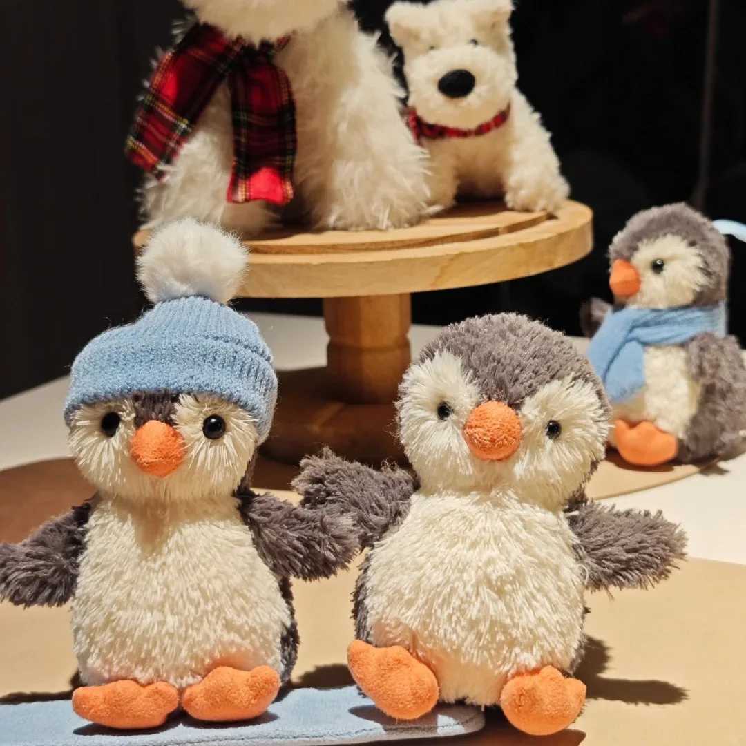 New Jelly Cat Peanut Penguin Bag Decorative Plush Toy Gift Keychain Cute Doll Pendant Cute Penguin Doll Holiday Birthday Gift W250411