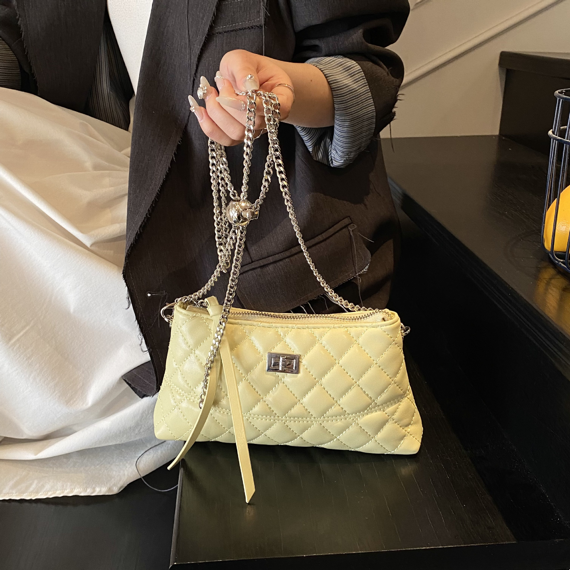 Luxury Brand Designer Bag Style Elegant Crossbody Bag For Women 2025 Spring Summer Quilted Embroidery High-End Versatile Shoulder Bag Fashion Handbag