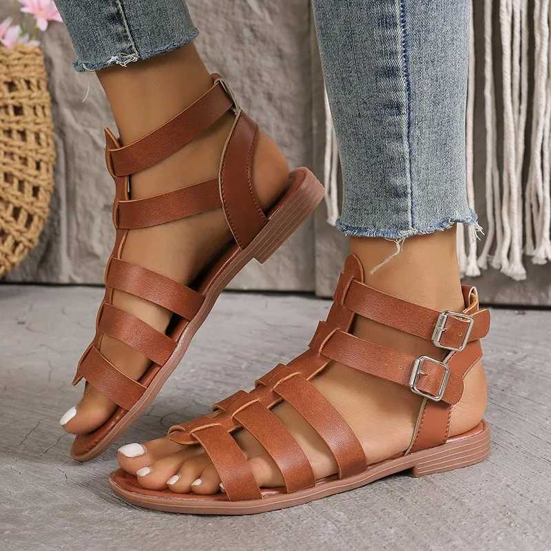 Luxury Womens Sandals Summer Elegant Womens Sandals Low High Heels Casual Gladiator White Fishtoe Designer SandalsXJ250410