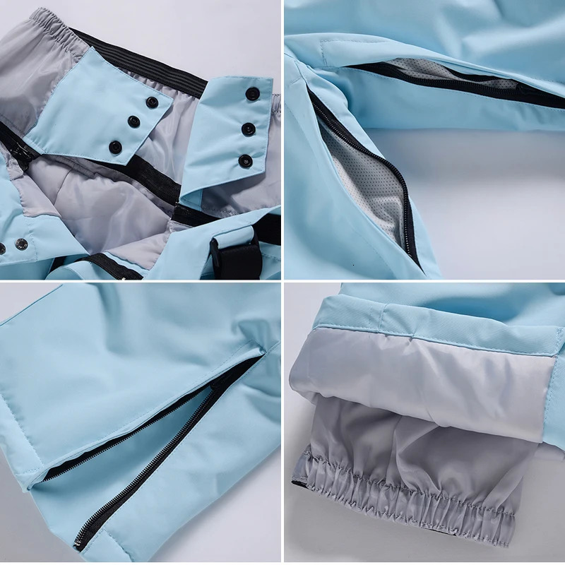 -30 Large Size Ski Pants Men Women Couple High Quality Windproof Waterproof Warm Snow Trousers Winter Ski Snowboard Pants 251107