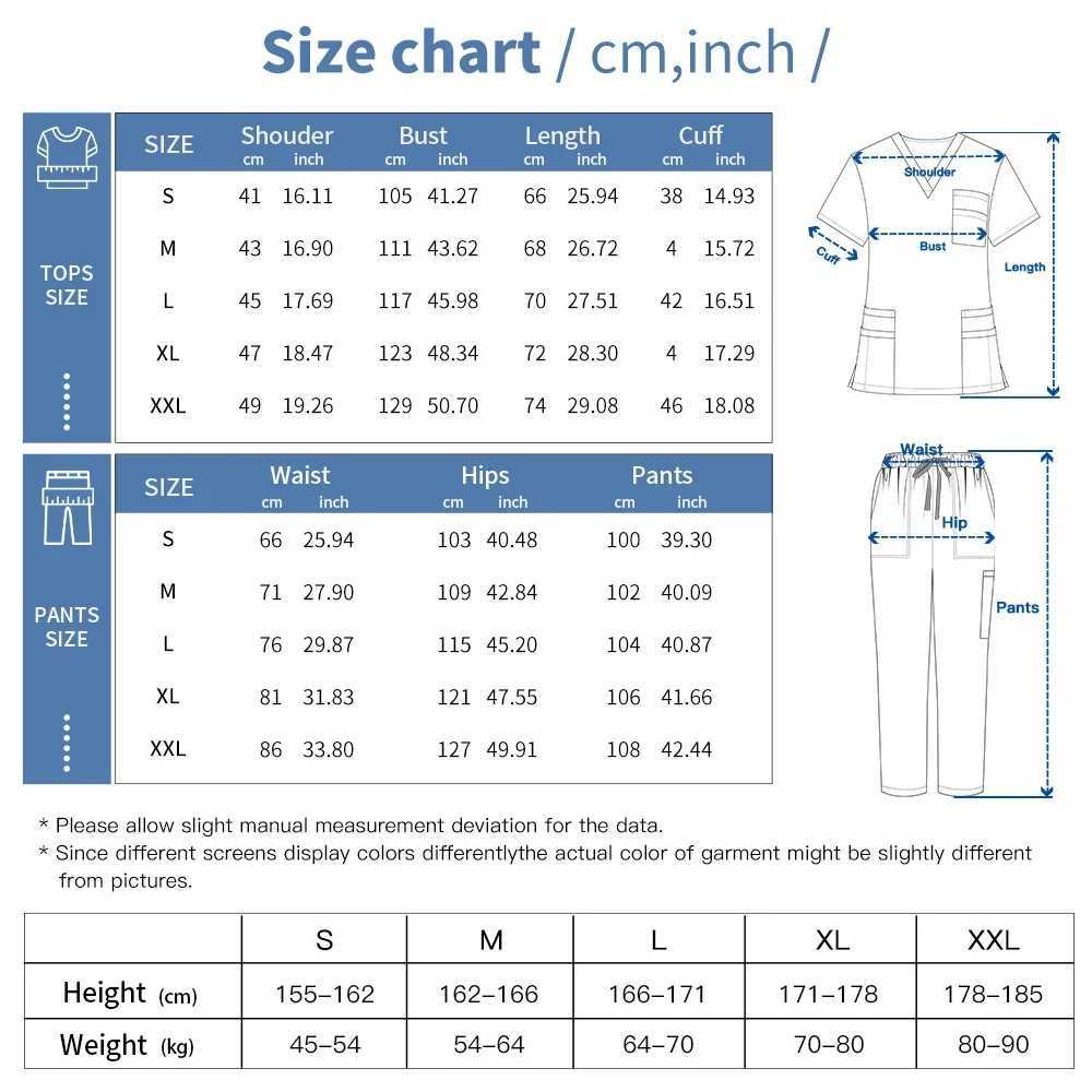Wrinkle resistant washable soft hospital uniform hot selling pet veterinary nurse scrub set female medical scrub set female medical accessories X25041