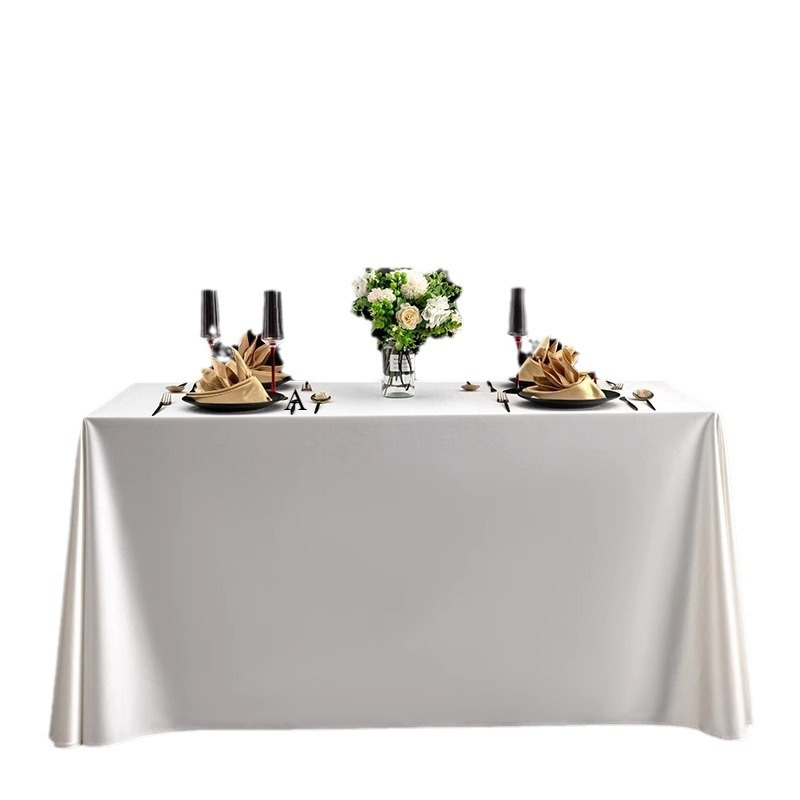 Conference Hotel Dessert Table Long Outdoor Lawn Wedding Tablecloth TY1