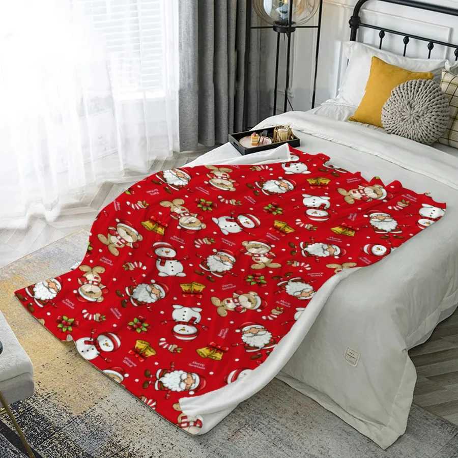 Striped Bow Pattern Microfiber Flannel Cover Blanket Bedroom Living Room Sofa Soft And Comfortable Home Decoration C251111