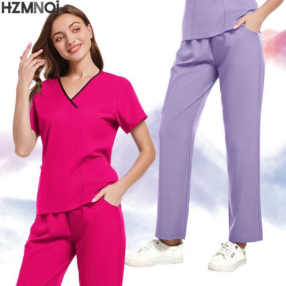 Unique Design Medical Uniforms Women Scrubs Sets Hospital Tops Pant Nurses Accessories Dental Clinic Beauty Sn Work Clothes X250410