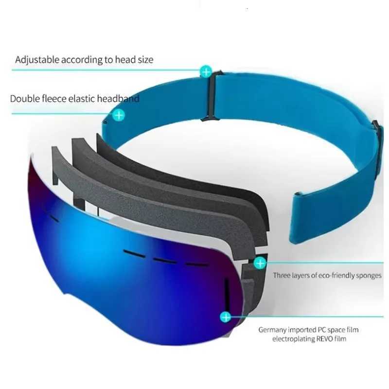 Outdoor Sports Ski Goggles UV Protection Winter Male Female Snow Sports Anti-Fog Eyewear Snowboard Skiing Glasses snow sports K251110