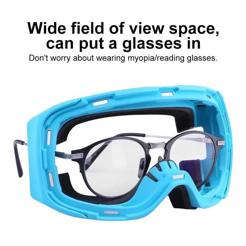 X-TIGER Pro Ski Goggles UV400 Anti-fog Eyewear Magnetic Lens Night Vision Yellow Lens Outdoor Sports Snowboard Snow Goggles Set K251110