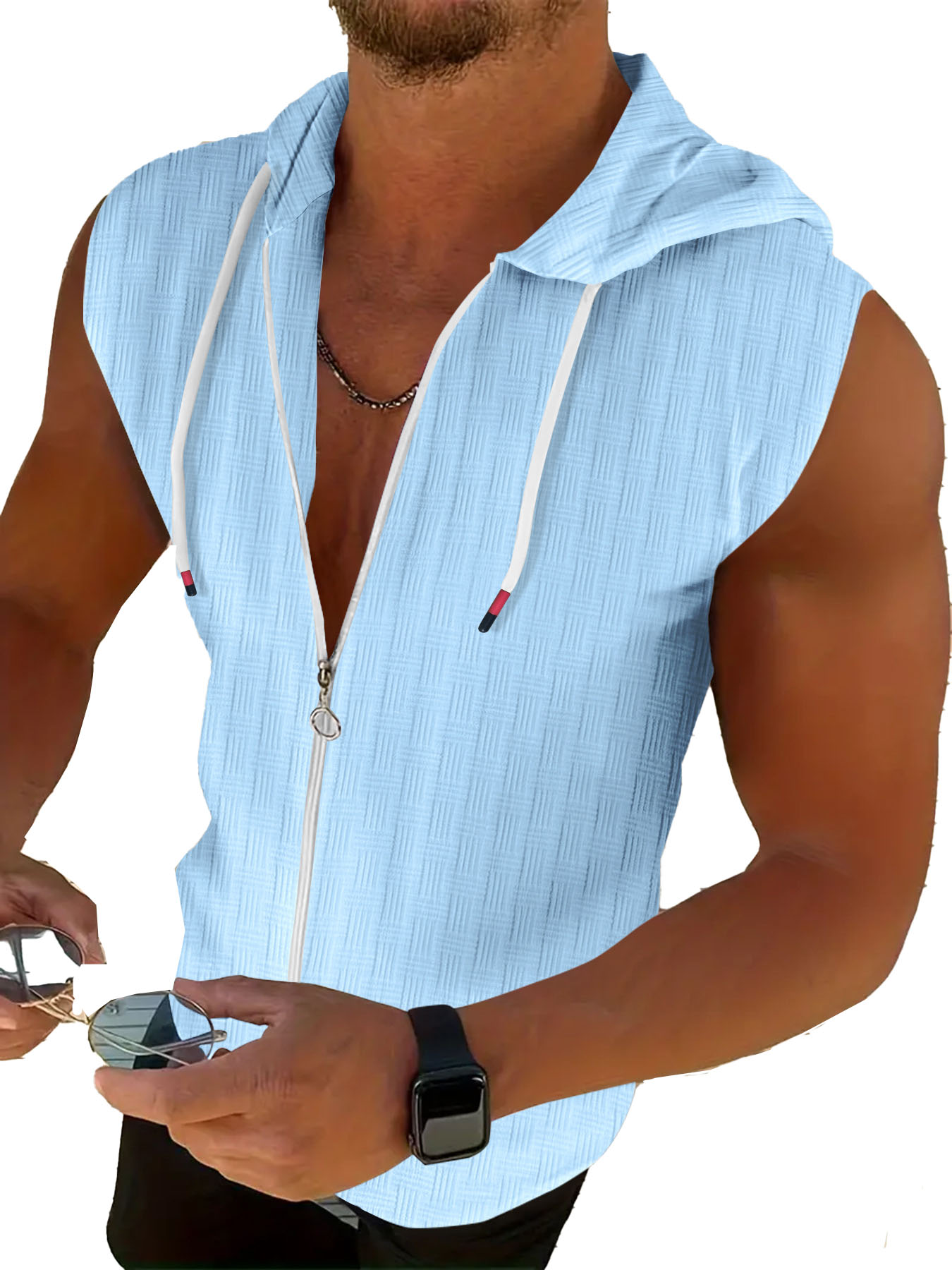Hot Sales Designer Mens Vest Jacket Fashion Hoodie Shirt Casual Slim Fitting Hip Hop Summer Tank Top Men Shirts Sportswear Clothes