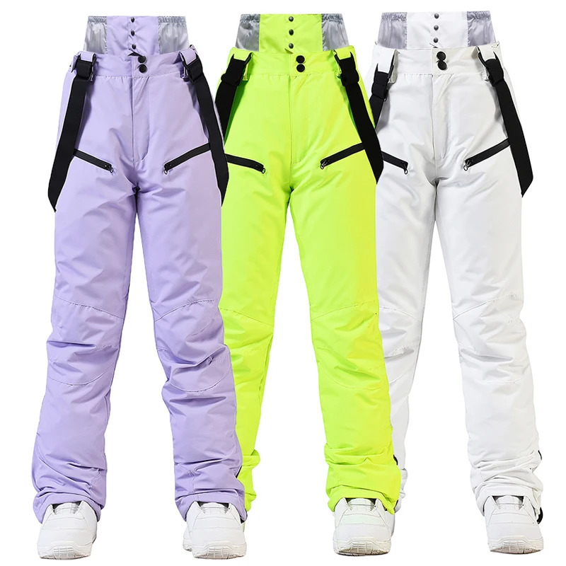 -30 Large Size Ski Pants Men Women Couple High Quality Windproof Waterproof Warm Snow Trousers Winter Ski Snowboard Pants 251107
