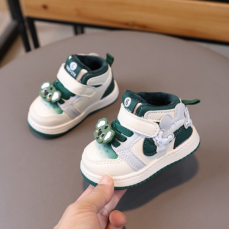 Winter Toddler Shoes New Boys Girl Sports Shoes Infant Baby Plush Cartoon Cute Anti Slip Comfortable Kidszworld Kids Skateboard Shoes Sneakers Sizes 1