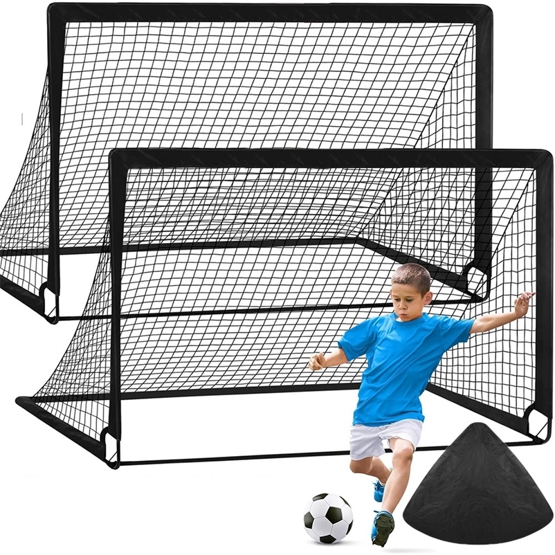 Soccer Goals for Backyard Set 2pcs Portable Training Football Net Indoor and Outdoor Children Football Match Door Frame 250410