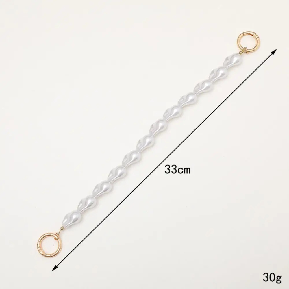 Korea Irregular Pearl Beaded Mobile Phone Chain For Women Girls Handbag Belt Strap ABS DIY Replacement Handle Bag Accessories 251110
