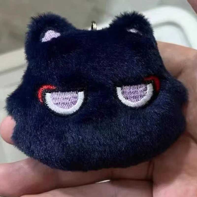 Cute wanderer folk Kabuki Scaramouche hat role-playing keychain cat pendant plush doll keychain W250411