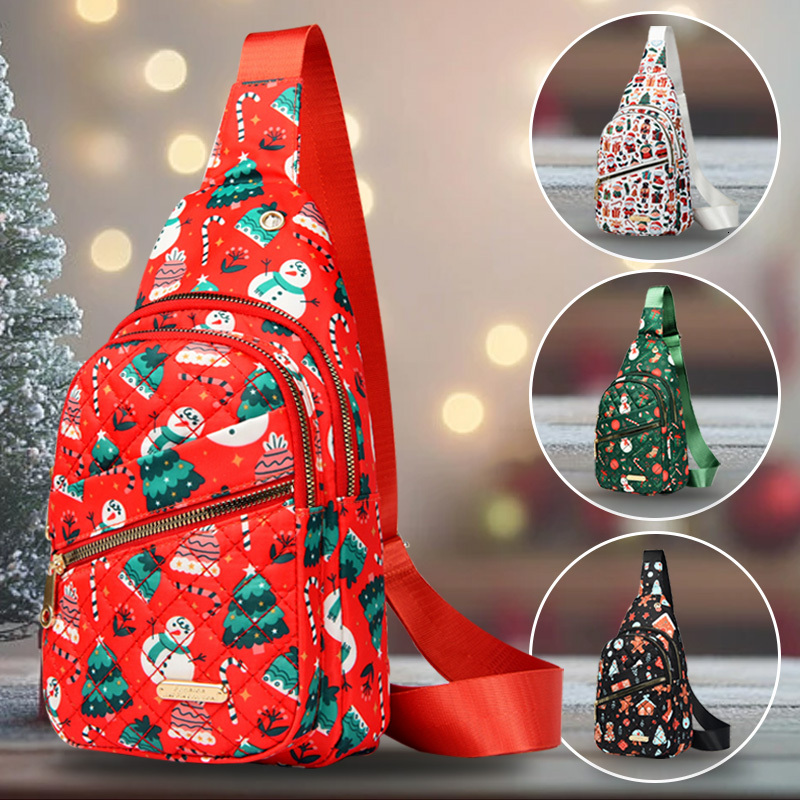 2025 new fashion woman Christmas holiday chest bag ddmynov