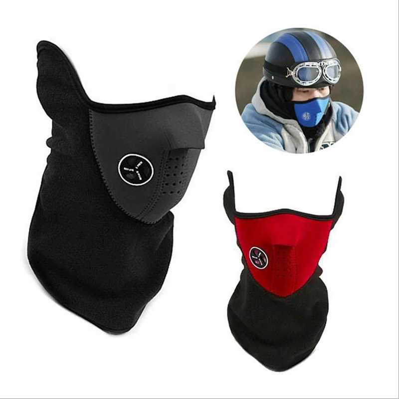 New Winter Motorcycle Fleece Thermal Face Mask Balaclava Windproof Keep Warm Riding Face Shield Winter Outdoor Sports Masks S251110