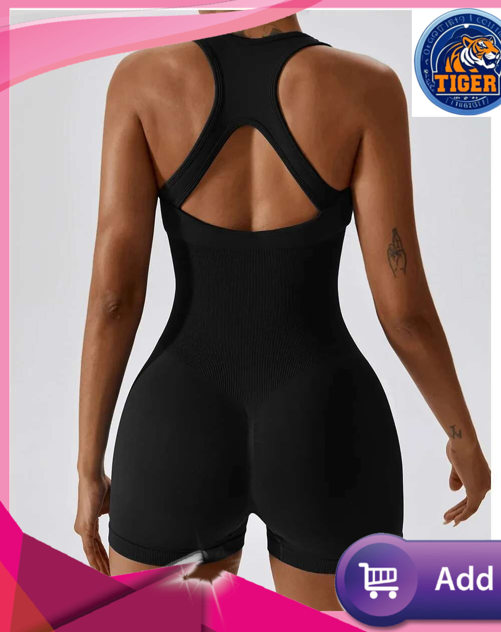 Ddmytiger China Domestic Fiess One Piece Quick Drying Backless Jumpsuit Hip Lifting Sexy Seamless Running Sports Yoga Suit Clothing Ddmytiger