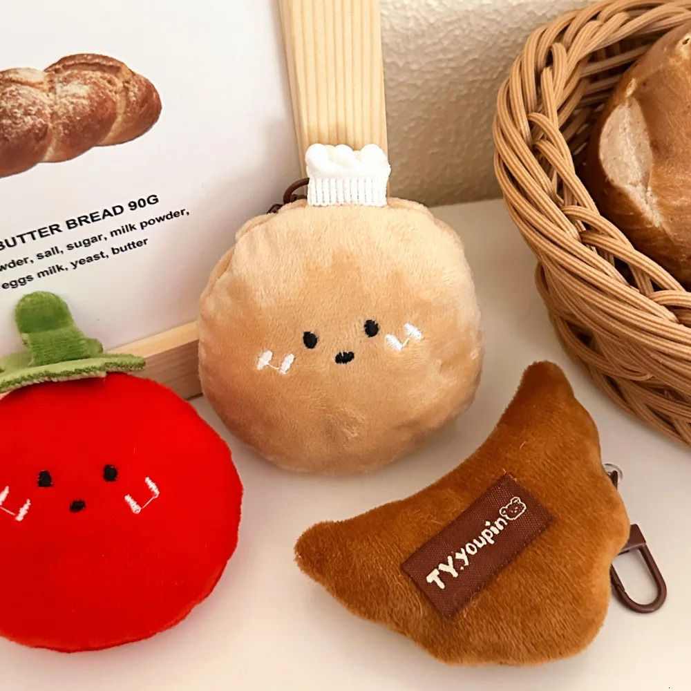 Cute Cartoon Vegetable Bread Doll Pendant for Girls Plush Doll Pendant 251110