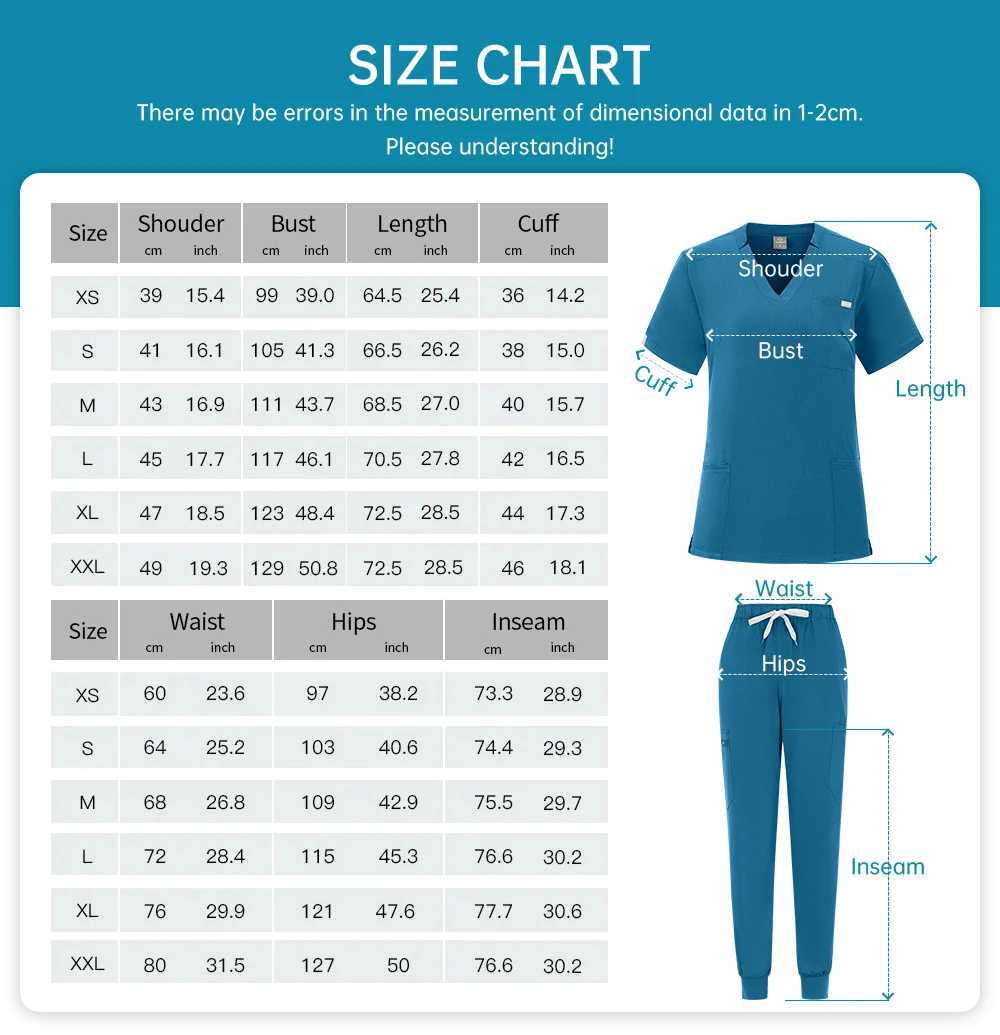 Medical Nurse Uniform Spa Workwear Medical Scrubs Set Hospital Uniform Surgery Dentist Overalls Spa Clinical Beauty Work Wear X250410