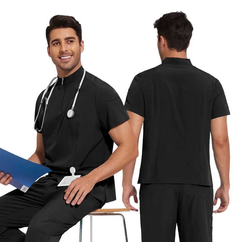 Mens medical uniform hospital washer set nurse accessories unisex surgical suit washer top underwear dental clinic spa workwear X250410