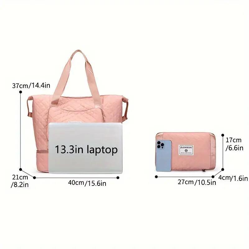 FL- Women Ladies Gym Bag Waterproof Large Weekend Travel Holdall Duffle Bags Luggage