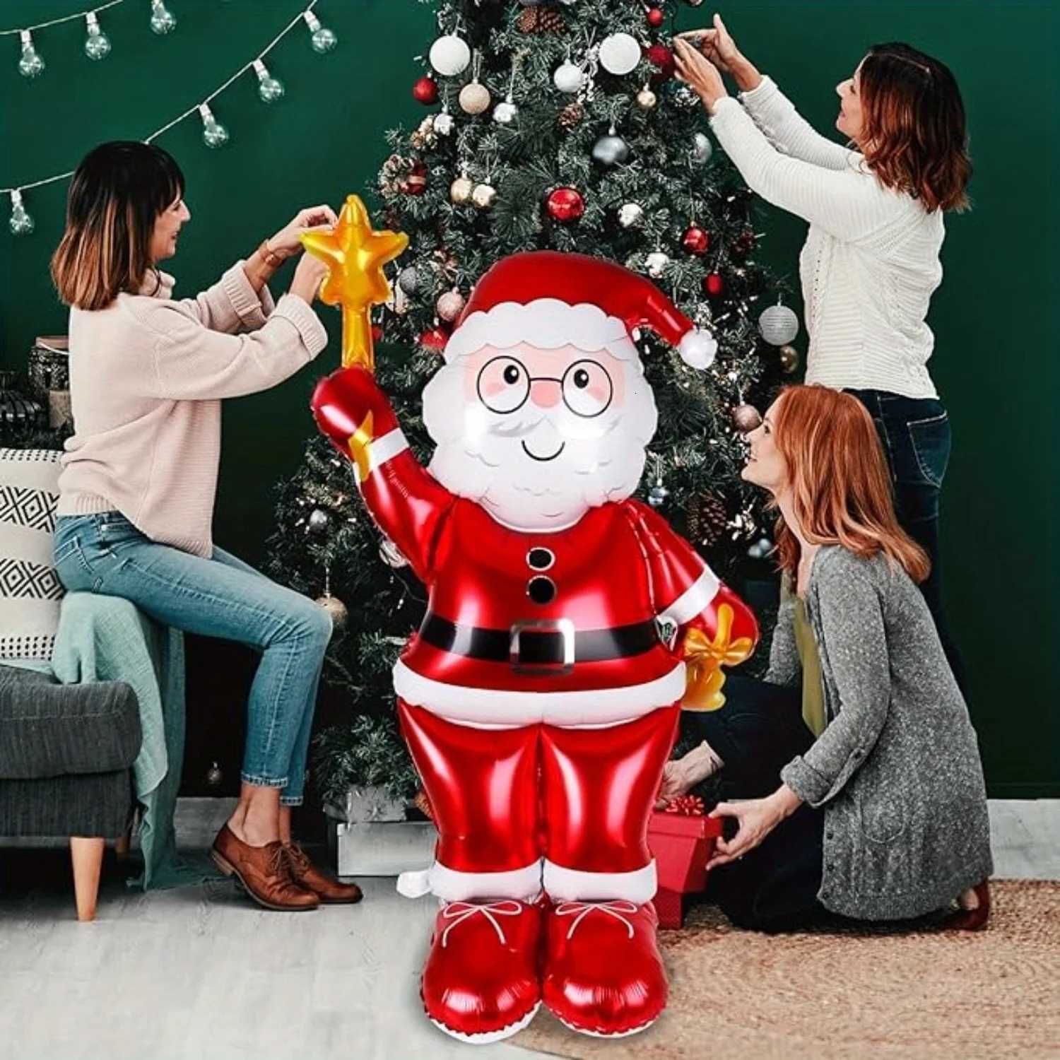 Christmas Giant Santa Claus Birthday Party Decoration - Giant Santa Claus Christmas New Year Wedding Party Decoration Y251111