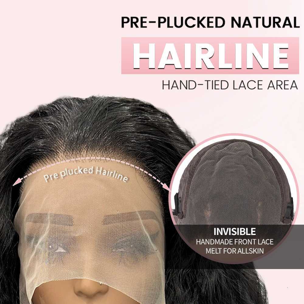 Synthetic Curly Lace Front Wig Dark Brown Fluffy Kinky Straight with Curly Ends 13X6 Lace Frontal Hair Wigs for Black WomenT251111