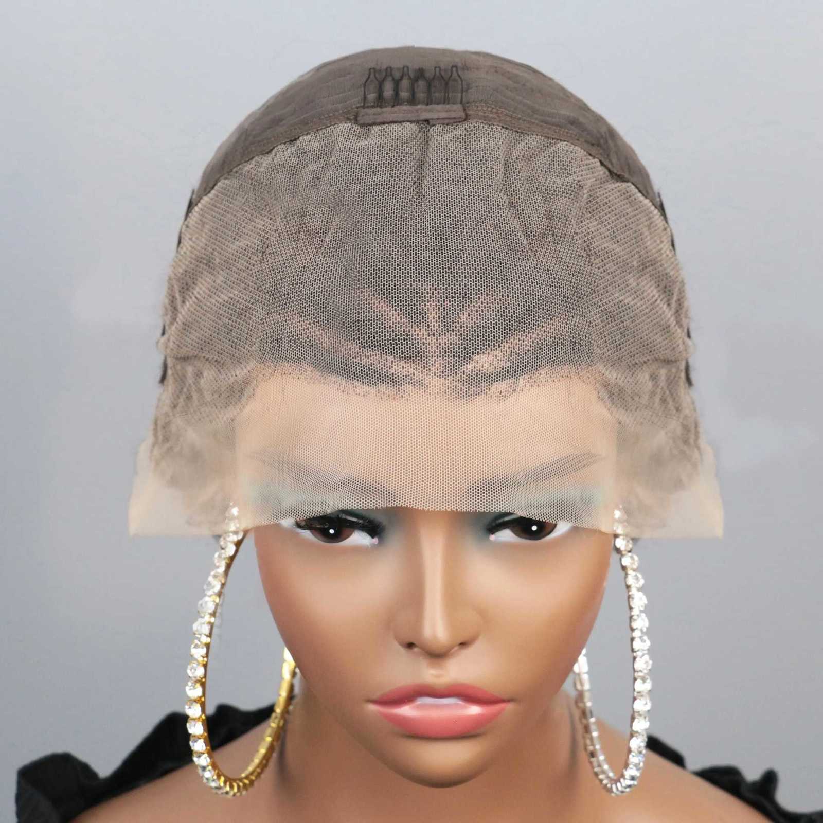 Braided Wigs for Black Women Human Hair Afro Puff Lace Frontal Hair Wigs Afro KinkyCurly Human Hair 13x4 Lace Front Pre BraidedT251111