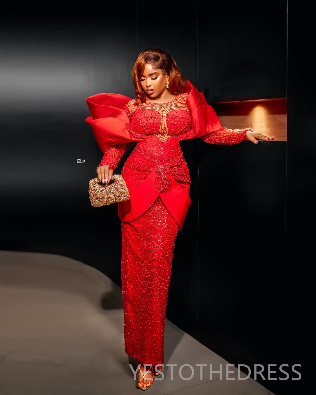 2026 Plus Size Red Mermaid Prom Dress Evening Dresses Formal Gowns For Special Occasions Illusion Sheer Neck Beaded Lace Crystals Pearls Birthday Dres