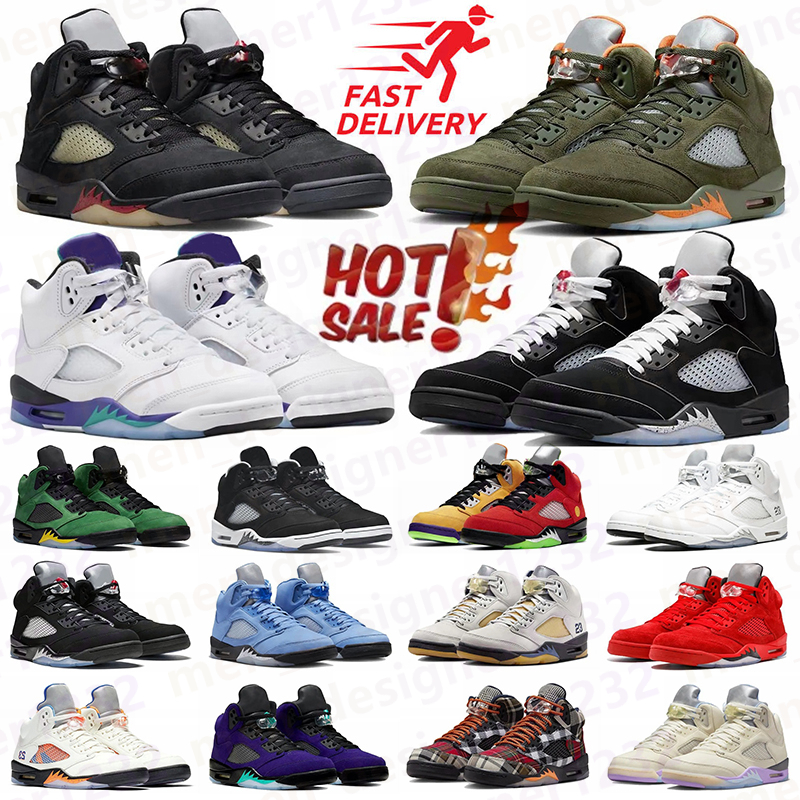 Designer 5 basketball shoes 5 Alternate Grape Black Metallic Reimagined Medium Soft Pink basketball mens trainers sneakers