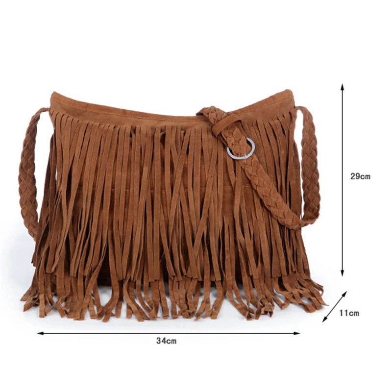 Tassel Suede Shoulder Bag Women Fashion Shoulder Bag Elegant Beautiful Satchel For Women 251110