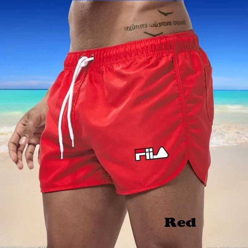 2025 mens fast drying breathable multi-color printed beach shorts three-way casual sports shortsW250410