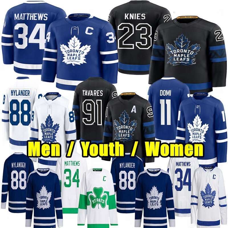 2025 #34 AustonS MatthewsS torontoS Hockey Jersey maple leafs jersey William Nylander Marner John Tavaress Max Domi Morgan Rielly Henry Thrun Matthew Knies jerseys