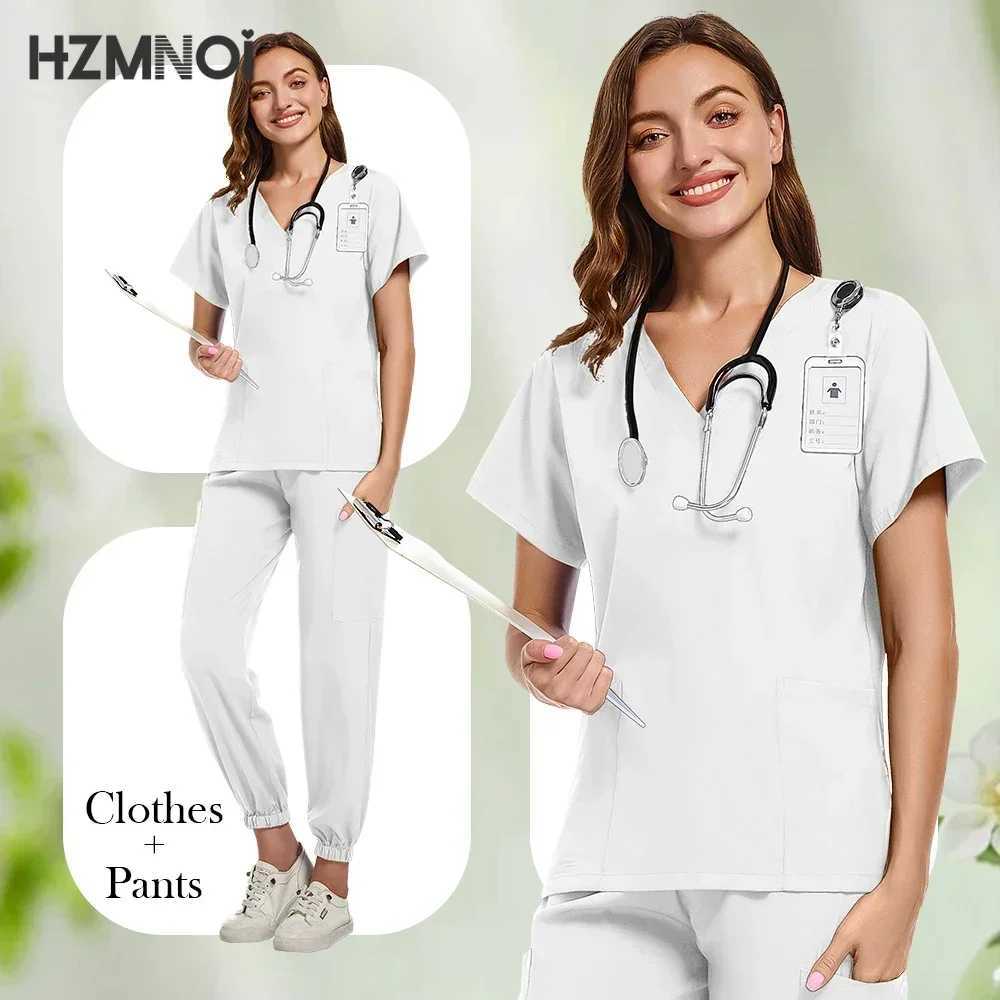 New Surgical Uniforms Woman Work Suit Medical Scrub Set Doctor Nurse Clinical Clothes Hospital Accessories High-quty Workwear X250410