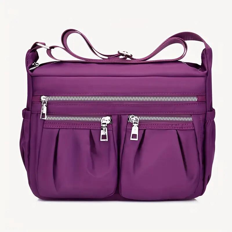 FL- Womens Shoulder Bags Nylon Crossbody Purse Bags Waterproof Messenger Purses and Handbags