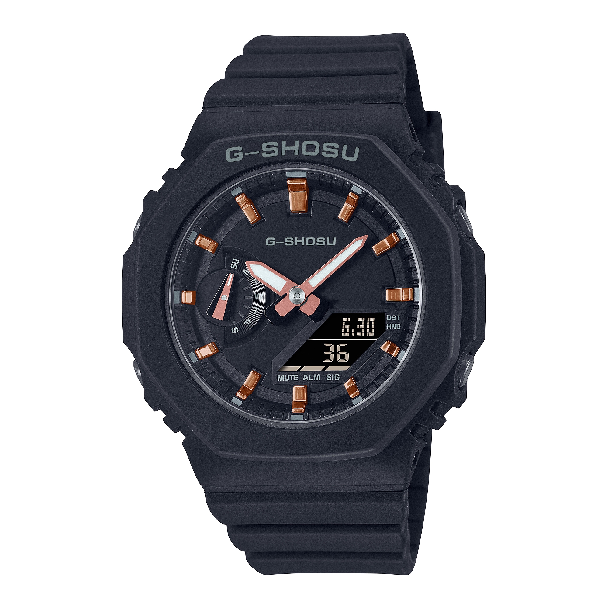 Iced Out Watch Full Function Unisex Sports Digital Electronic Watch Waterproof Large Dial LED Dual Display Oak Series G69