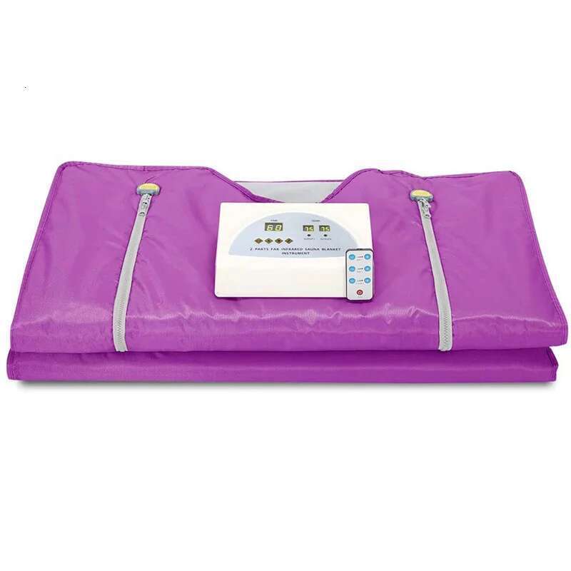 Far Infrared Thermal Sauna Blanket 2 Zones For Home/Spa Body Relaxation Detoxification Therapy Hine Eu/Us Plug