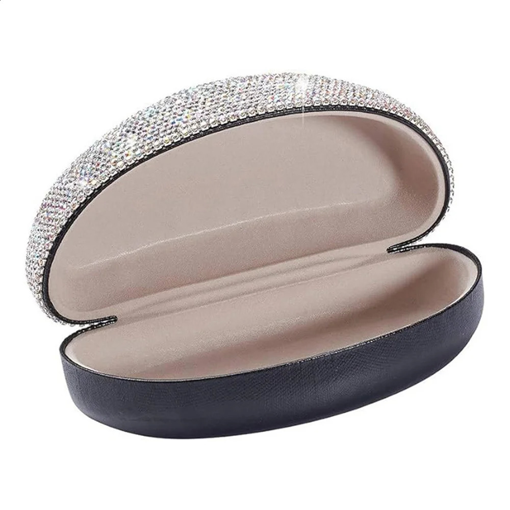 Shining Rhinestone Womens Sunglasses Box Diamond Glasses Box Hard Glasses Box Travel Bag Glasses Accessories 250409