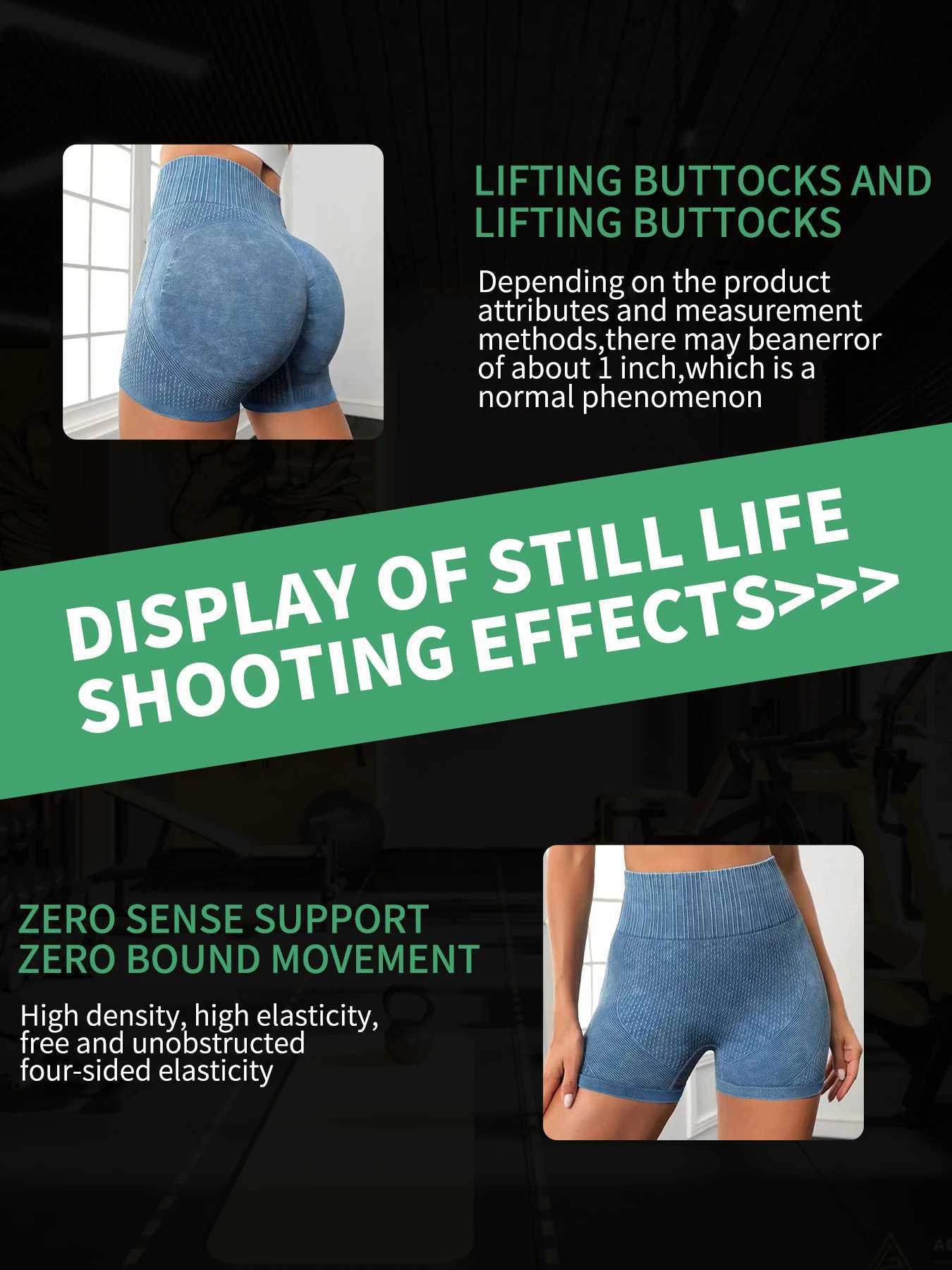 Tight fitting high waisted sexy peach quick drying breathable yoga pants womens running sports and fitness three-point shortsW250411