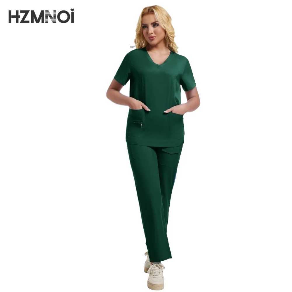 Multicolor Medical Uniforms Women Hospital Surgical Nurse Scrubs Set Nurses Accessories Dental Clinic Beauty Sn Soft Workwear X250410