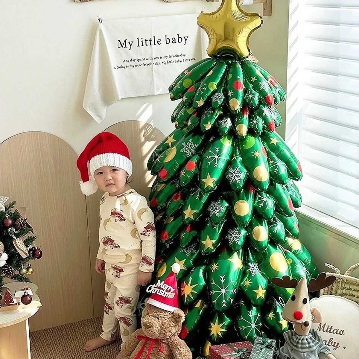 Christmas Large Christmas tree balloon decorations Christmas party decorations holiday parties winter birthdays garden decorations Y251111